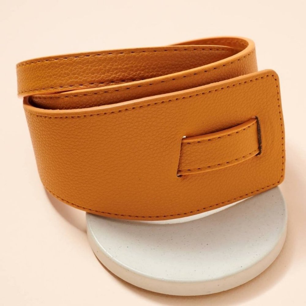 Tie Faux Leather Belt - Picture 12 of 13